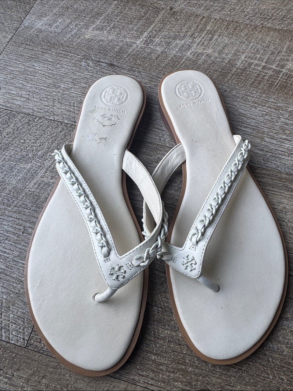 Tory Burch Everly Chain Thong Sandals size 8